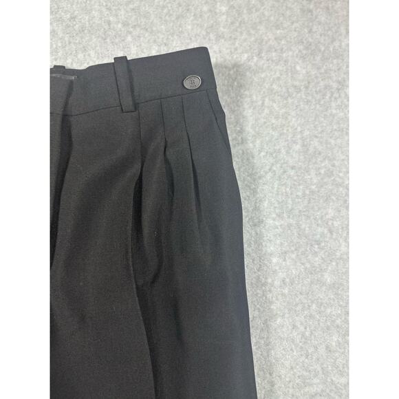 Chanel Dress Pants Women's Size 34 (US 2) Black Pleated High Rise Wide Leg - Picture 4 of 11